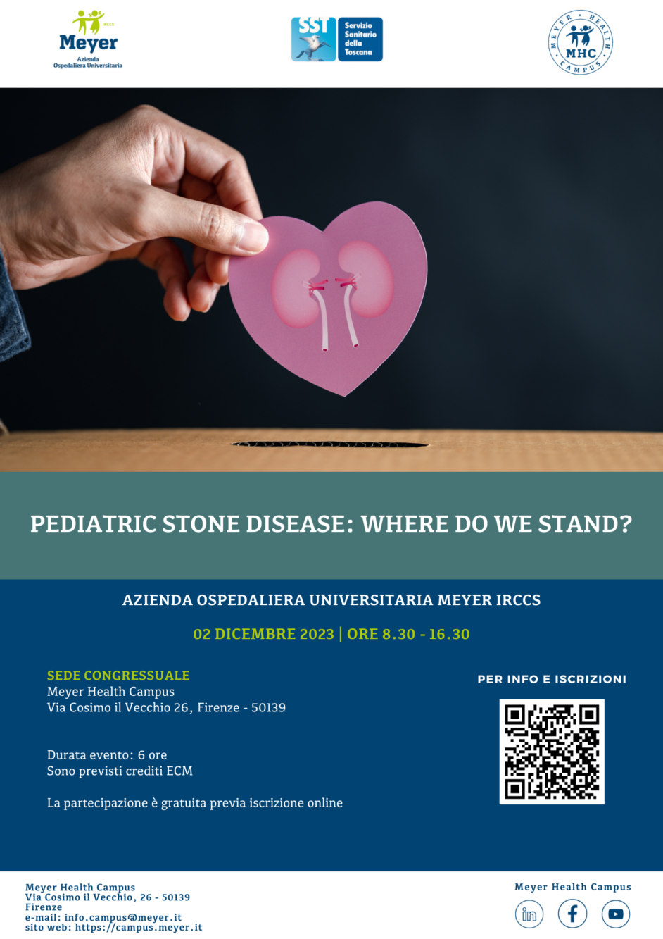 Pediatric stone disease: where do we stand? (2 dicembre 2023)
