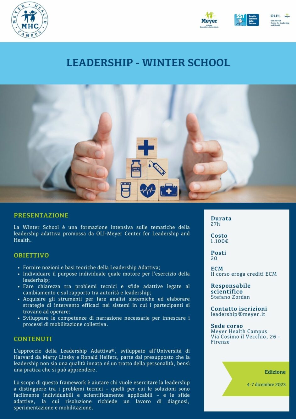 Leadership – Winter School (4-7 dicembre 2023)